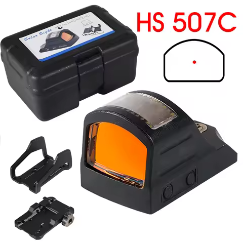 Tactics HS 507C Red Dot Optics Reflex Sight Solar Power Scope Hunting Adjustable Zero Point Collimat