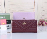 กระเป๋าสตางค์ กระเป๋าตังค์ กระเป๋าเงินใบยาว แบรนด์พราว (PROUD) แท้ 100%