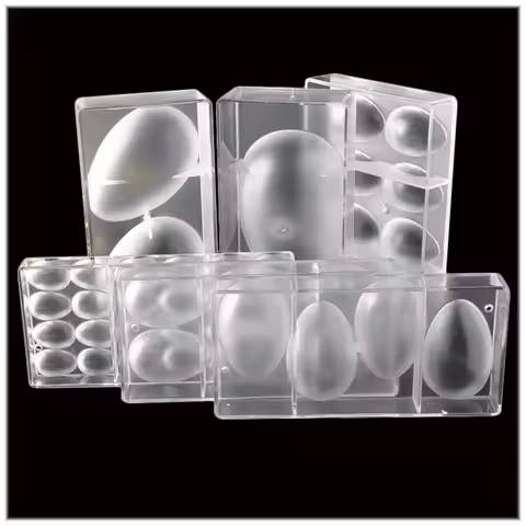 Smooth Big Easter Egg Mold Polycarbonate Easter Eggs Chocolate Mold Ostrich Egg Shape Candy Mould