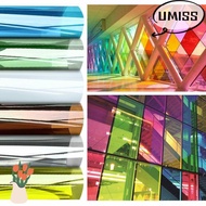 UMISTYDREAM9IQ0 Window Film Multicolored Self Adhesive PET Stain Glass Decor
