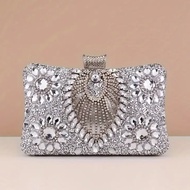 【FACTORY EXPLOSION】Diamond Dinner Bag Elegant, Bag Dinner Bling Bling,Murah Clutch Bag Women