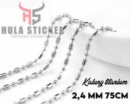 Promo KALUNG MCI KALUNG Rantai Titanium Biji BAMBU