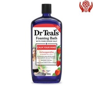 Dr. Teal's - 平靜心靈 Ashwagandha 泡沫沐浴露，含純瀉鹽，1000 毫升 (新舊包裝隨機發貨)