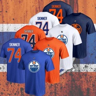 NEW! Stuart Skinner #74 Edmonton Oiler Name & Number Players Gift Fan-Made GAE6