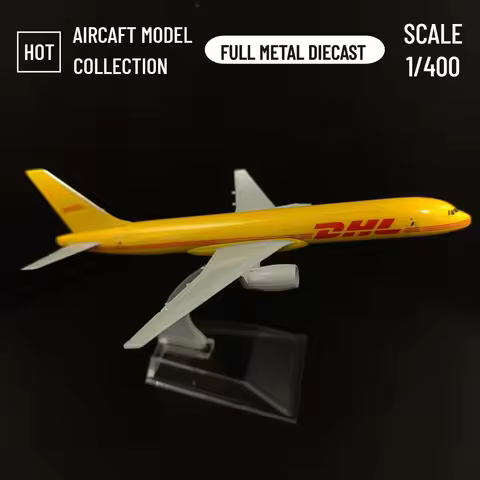 Scale 1:400 Metal Aircraft Replica DHL Boeing 757 Airplane Diecast Model Plane Aeroplane Home Office