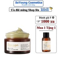 [Combo] Cocoon lip balm 5g & Cocoon squash mask to reduce oil & acne 30ml