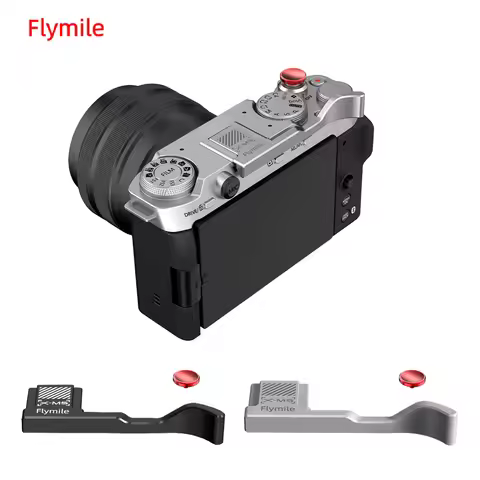 Flymile X-M5 Thumb Grip Aluminum Alloy Metal Thumb Up Grip for FUJIFILM X-M5 Camera with Hot Shoe Th