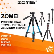 Zomei Black Edition Portable tripod Q666 M5 M6 Q111 Multilevel Aluminum Alloy Video Cam Smartphone T