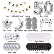 50th Birthday Decorations For Woman Men Adult Party Set 50 Years Old Happy Birthday Banner 50 Birthd