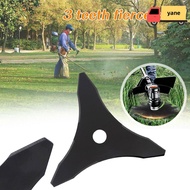 YANE 3 Teeth Brush Cutter Replacement Grass Trimmer Steel Blade Strimmer