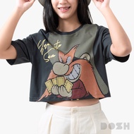 DOSH WOMENS CROPPED T-SHIRTS LOONEY TUNES เสื้อยืดครอปผู้หญิง DLTWT1014-CC (XS/S-M/L)