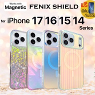 (Free Film) FenixShield Tough Iridescent Case For iPhone Air/17/16/15/14/Plus/Pro/Max