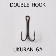 20 Pcs Dobel Hook Double Hook Jump Frog Soft Frog Casting