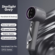 Realfit GF02 Handheld Fan 199 Level Strong Wind Portable Fan Rechargeable With Air Turbo Cooler