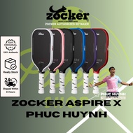 Zocker Aspire Pickleball Paddle x Phuc Huynh White Edition Pickleball Paddle