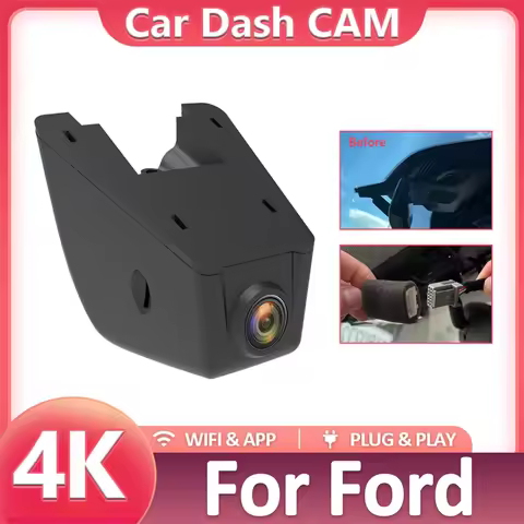 Car Video Recorder Night Vision UHD 4K 2160P DVR Dash Cam for Ford Explorer Maverick Expedition Esca