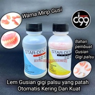 Lem gigi palsu permanen / Lem gigi palsu yang Patah Otomatis kering Bahan pembuat gusi