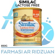 Similac Lactose Free 850g / Neosure 850g / Total Comfort 850g / Isomil 850g / Isomil Plus 850g / TC 