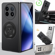 Magnetic Rotatable Metal Ring Case Casing for Vivo X Fold 5 Fold 3pro Fold 3 Fold 2 Slim Protect Cov