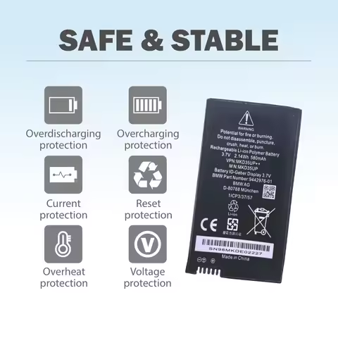MKD35UP 2.14Wh Key Battery Replacement 3.7V For BMW GT57 I8 GT 5 6 7 X3 X4 X5 X6 530le 530li 730 740