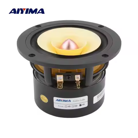 AIYIMA 4 inch Audio Speaker 4/8 ohm 25W Full Range HIFI Aluminum Frame Treble Midrange Thick Bass Lo