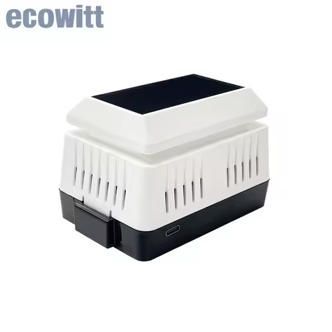 Ecowitt WH41 PM2.5 Air Quality Sensor Monitor AQI Detector Solar/Battery Powered - Accessory Only, C