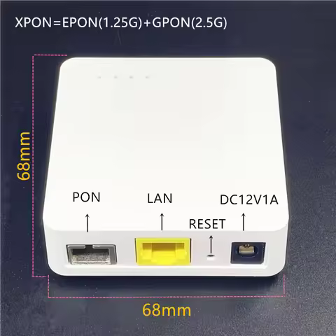 Minni ONU 68MM XPON EPON1.25G/GPON2.5G G/EPON ONU FTTH modem G/EPON compatible router English Versio