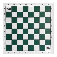 Bobby Fischer Tournament Roll Up Chess Board - Vinyl with Green Squares by WE Games