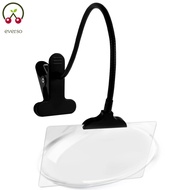 5X Magnifying Glass with Clip Adjustable Flexible Neck Clip On Magnifying Glass Large View Magnifier