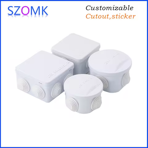 SZOMK ABS plastic battery case AK-AG-39 ip65 enclosure box cctv junction box abs junction box