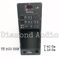 Power Kit Active Ty200 Usb Sd Bluetooth Untuk 12-15 Inch 500-12 Aktif Mesin Speaker Ty 200 ( BISA CO