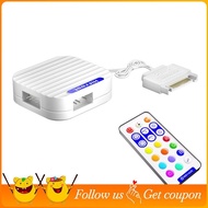 5V 3Pin ARGB Controller  Interface Extension Cable HUB Mini Adapter RGB Remote Controller for PC Fan