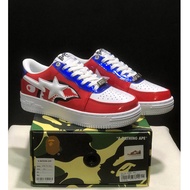A Bathing Ape (BAPE) STA  AF1 Men's and Women's low cut fashionable board shoes Sneakers