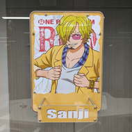 โมเดลการ์ตูน One Piece 3D Wall Decorations Action Figure Luffy Nami Sanji Saburou ภาพฉากพื้นผิวติดผน