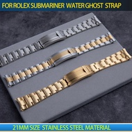 20mm 21mm 316L Silver Gold Stainless Steel Watch Band For rolex Submariner For Rolex Strap Submarine