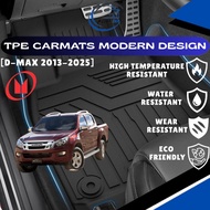 Isuzu D-Max 2013-2025 3D TPE Carmats Waterproof Easy To Clean Scratch Resistant Rubber