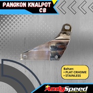 Exhaust bracket for CB100 CB125 corbi plor, thick material, ANDY SPEED brand