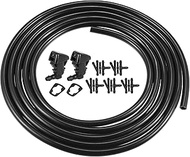 X AUTOHAUX 2pcs Windshield Washer Nozzle for Ford F-250 F-350 F-450 F-550 2008-2010 2.8 Meters Hose 