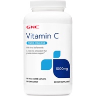 GNC Vitamin C 1000 with Bioflavonoids and Rose Hips Timed Release 180 Tablets