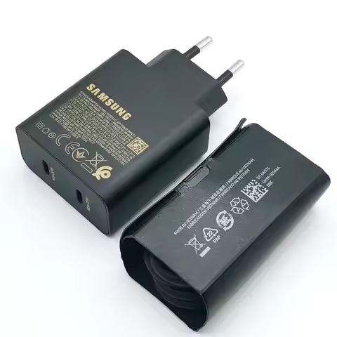 Samsung S25 50W Charger Super Fast Charge Adapter Type C for Galaxy S24 S20 S21 S22 S23 Note 20 Ultr