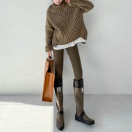 APCKFLEE Sharkskin Yoga Pants Womens Autumn Winter Thickened Woolen Base Layer Pants Barbie Pants Ny