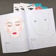 Paper Makeup Book Makeup Artist Practice Template Drawing Book Makeup Introduction Makeup Eyebrow Pa