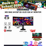 [ผ่อน 0% 10 เดือน] MSI MAG 341CQP QD-OLED X28 34" MONITOR (OLED UWQHD/280Hz) /ประกัน 3 Years