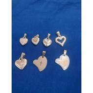 stainless gold pendant 7 design heart pendant
