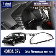 Vemart honda crv carbon fiber dashboard meter cover accessories 2017 2018 2019 2020