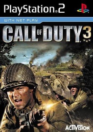 แผ่นเกมส์PS2 - Call of duty3  เกมแนวทหารทำสงคราม (ส่งไว เก็บปลายทางได้)
