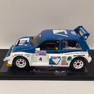 IXO 1/18 MG METRO 6R4  #4 1986 Master Rally Car Model Alloy Out of Print Car Model