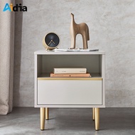 Aidia [2สี] โต๊ะข้างเตียงสไตล์เดนมาร์ก 1 ลิ้นชัก สีน้ำเงิน สีกากี โต๊ะ โต๊ะไม้ โต๊ะกาแฟ โต๊ะข้าง Den