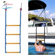 [Whweight] Boat Rope Ladder Fishing Rope Ladder Assist Boat Ladder Boarding Ladder Climbing Ladder for Sailboat Kayaking Motorboat