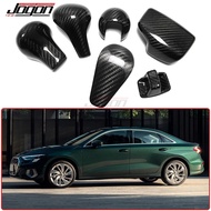 Real Carbon Fiber For Audi A3 8Y A4 B7 A5 B8 B9 Q5 S5 A6 S6 A7 S7 Q5 Q7 C7 Car Gear Shift Knob Head 